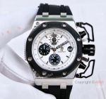 2019 Replica Audemars Piguet Royal Oak Offshore Survivor Watch SS White Dial_th.jpg